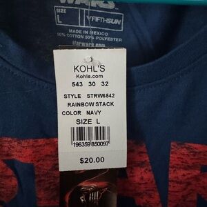 Fifth Sun Kids Navy and Red Star Wars Tee